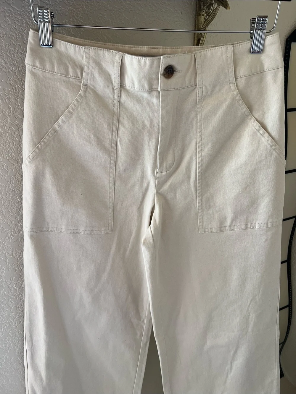 Nili Lotan x Target Wide Leg Pants White Birch